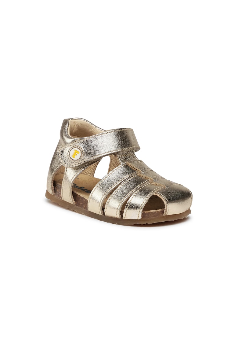 Sandale Fete - 208158787 - Piele naturala - Auriu -