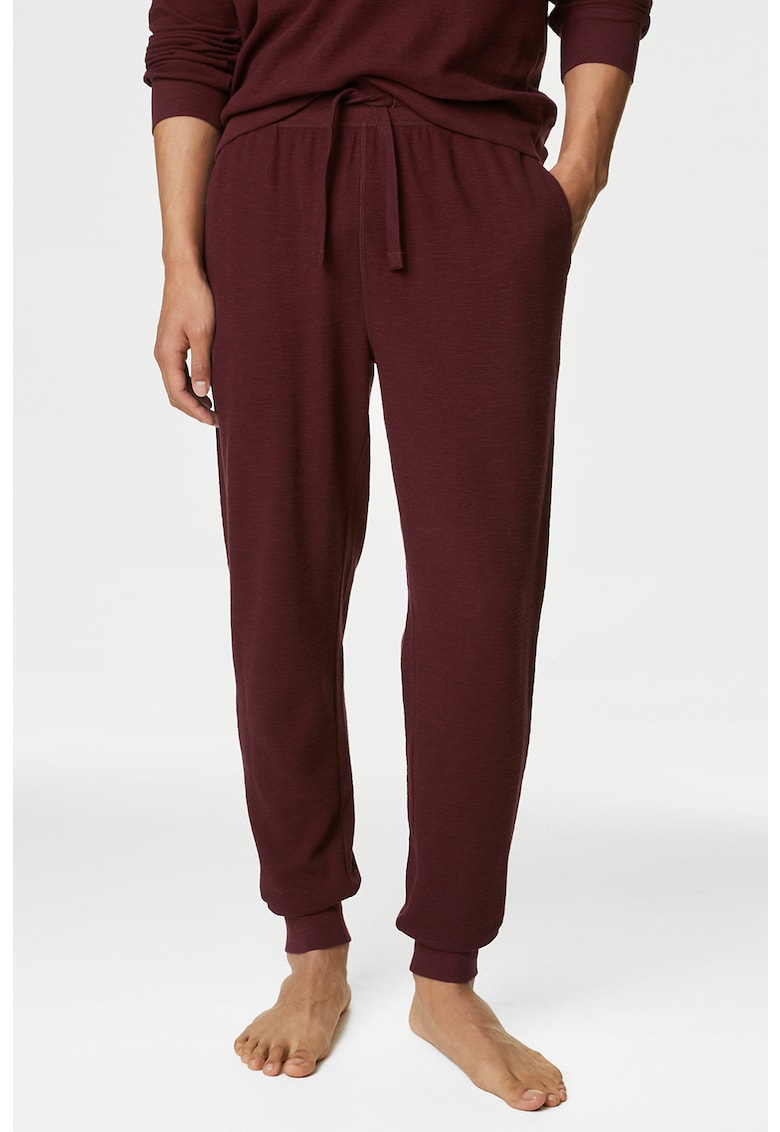 Pantaloni de pijama cu model uni