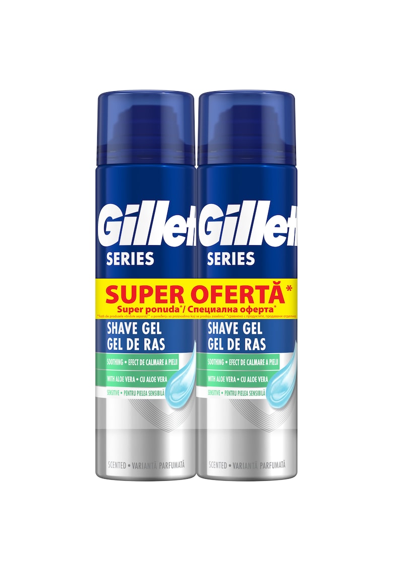 Pachet 2x Gel de ras  Series Sensitive cu aloe vera - 2x200ml