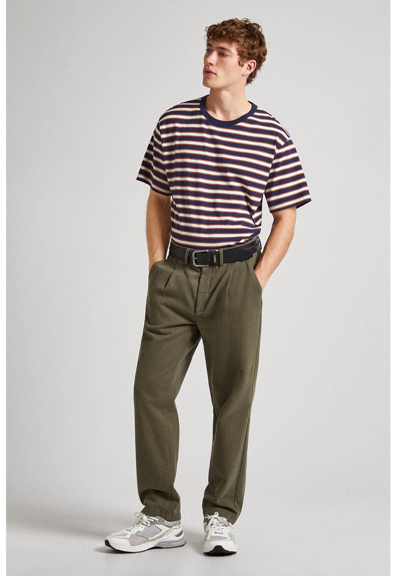 Tricou de bumbac cu dungi