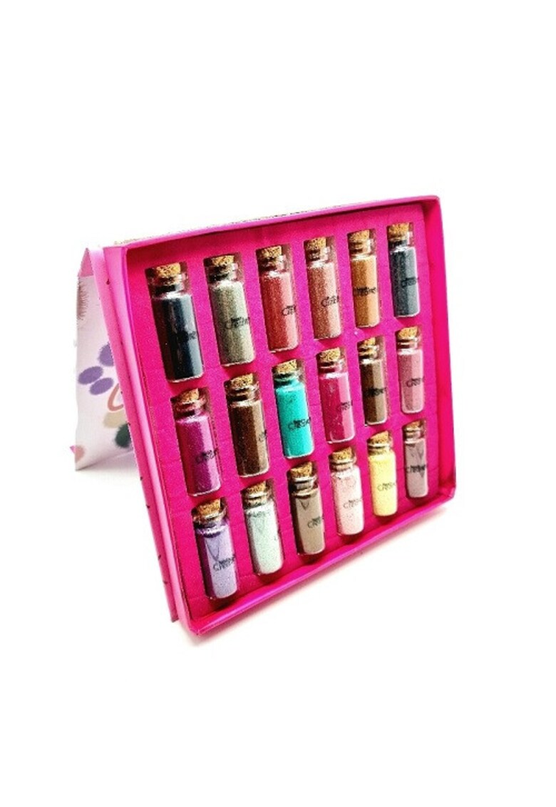 Set Pigment Fard Pleoape - Glitter - 18 Culori