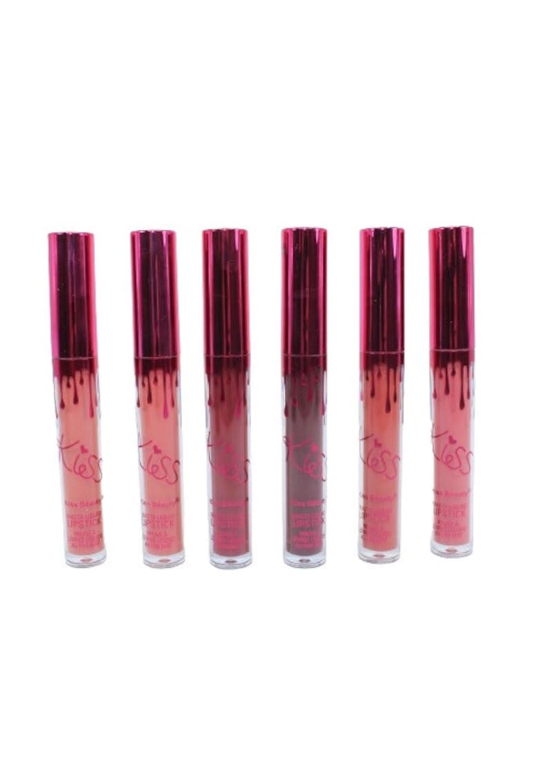 Set 6 rujuri de buze -  Matte Liquid Lipstick - A