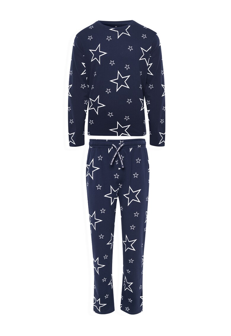 Pijama cu imprimeu cu stele skye