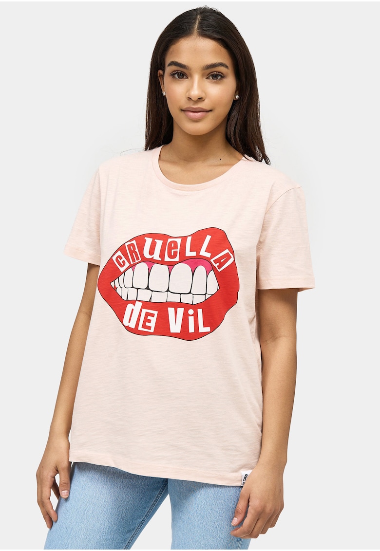 Tricou cu imprimeu Cruella Devil Lips 3989