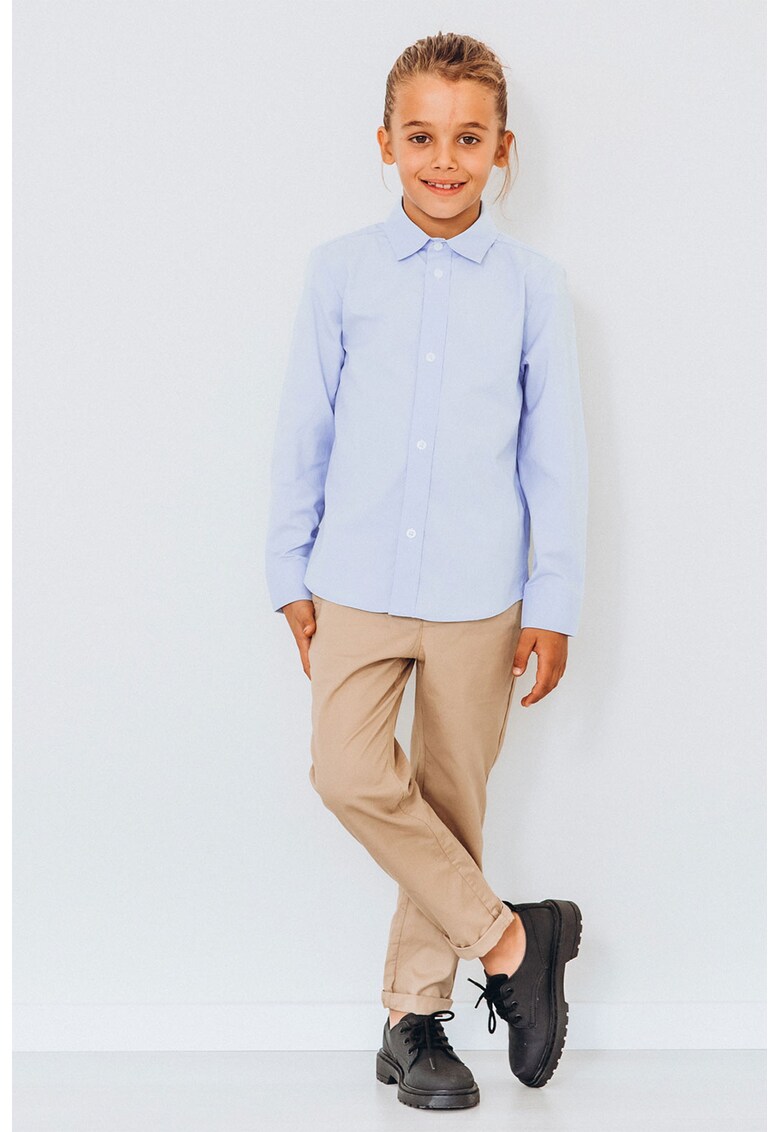 Camasa cu guler ascutit - Albastru deschis