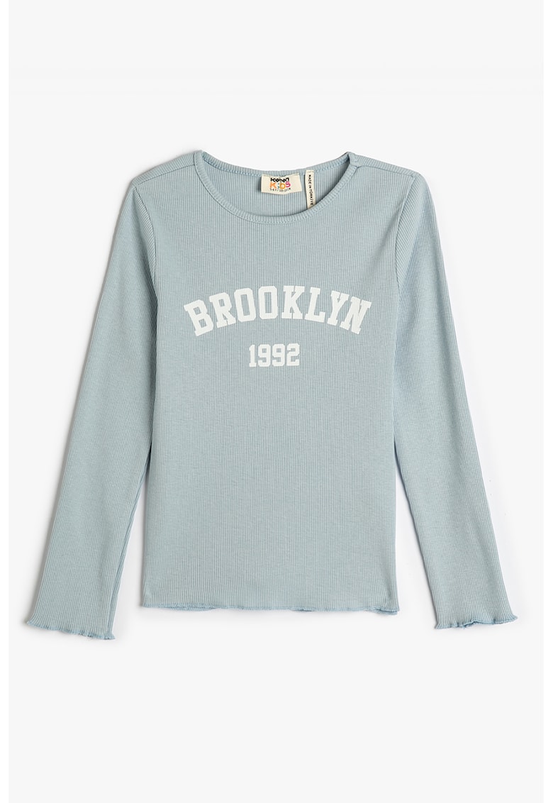 Bluza striata cu imprimeu
