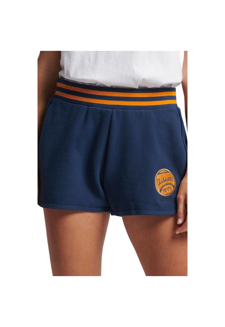 Pantaloni dama Superdry - Bumbac/Poliester - Albastru