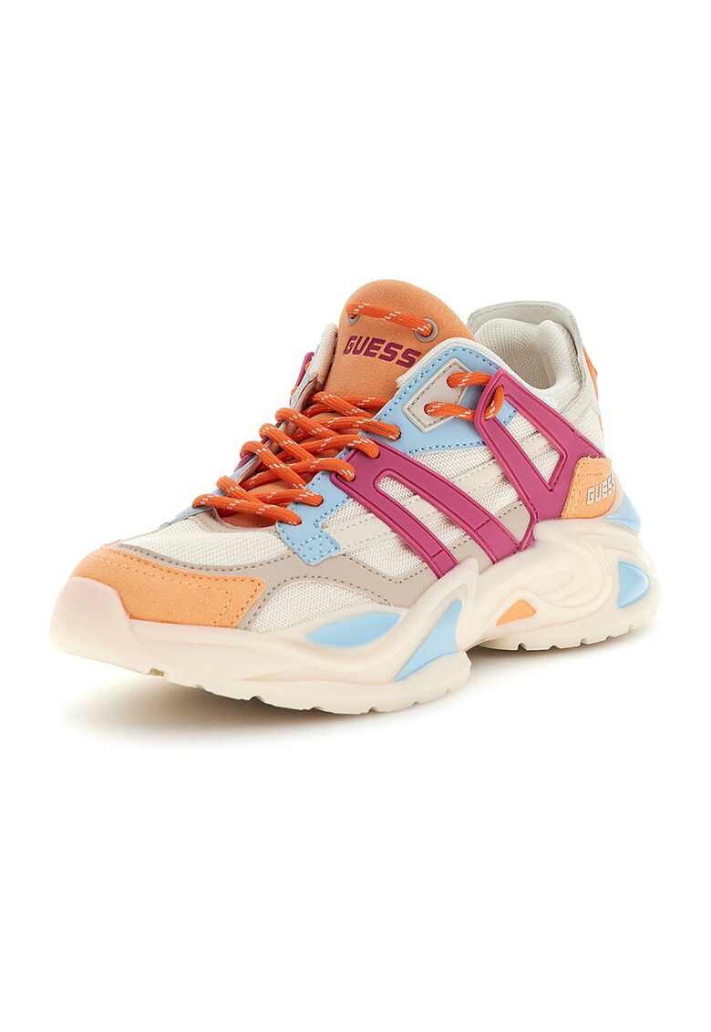 Pantofi sport cu garnituri de piele intoarsa