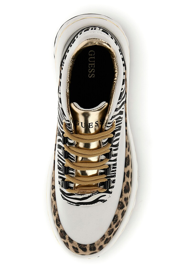 Pantofi sport cu detalii animal print