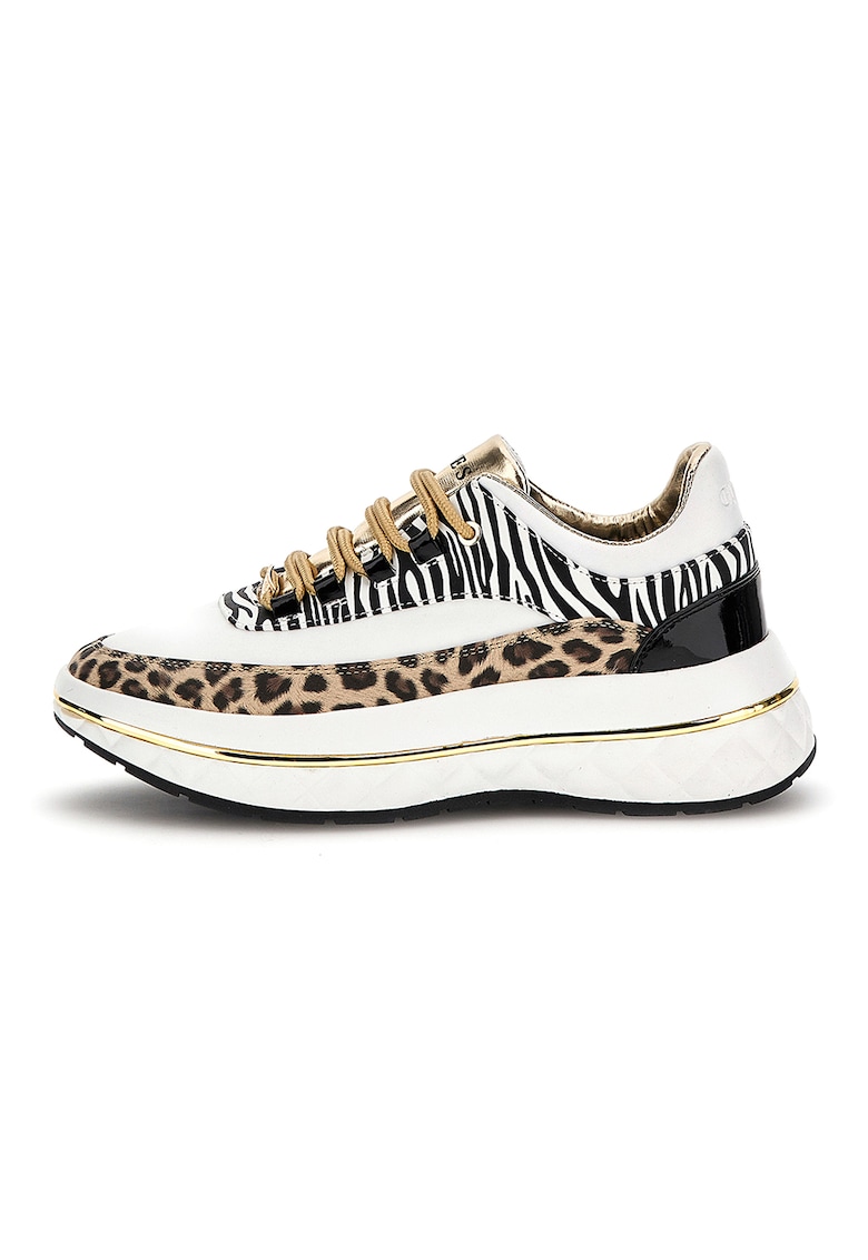 Pantofi sport cu detalii animal print