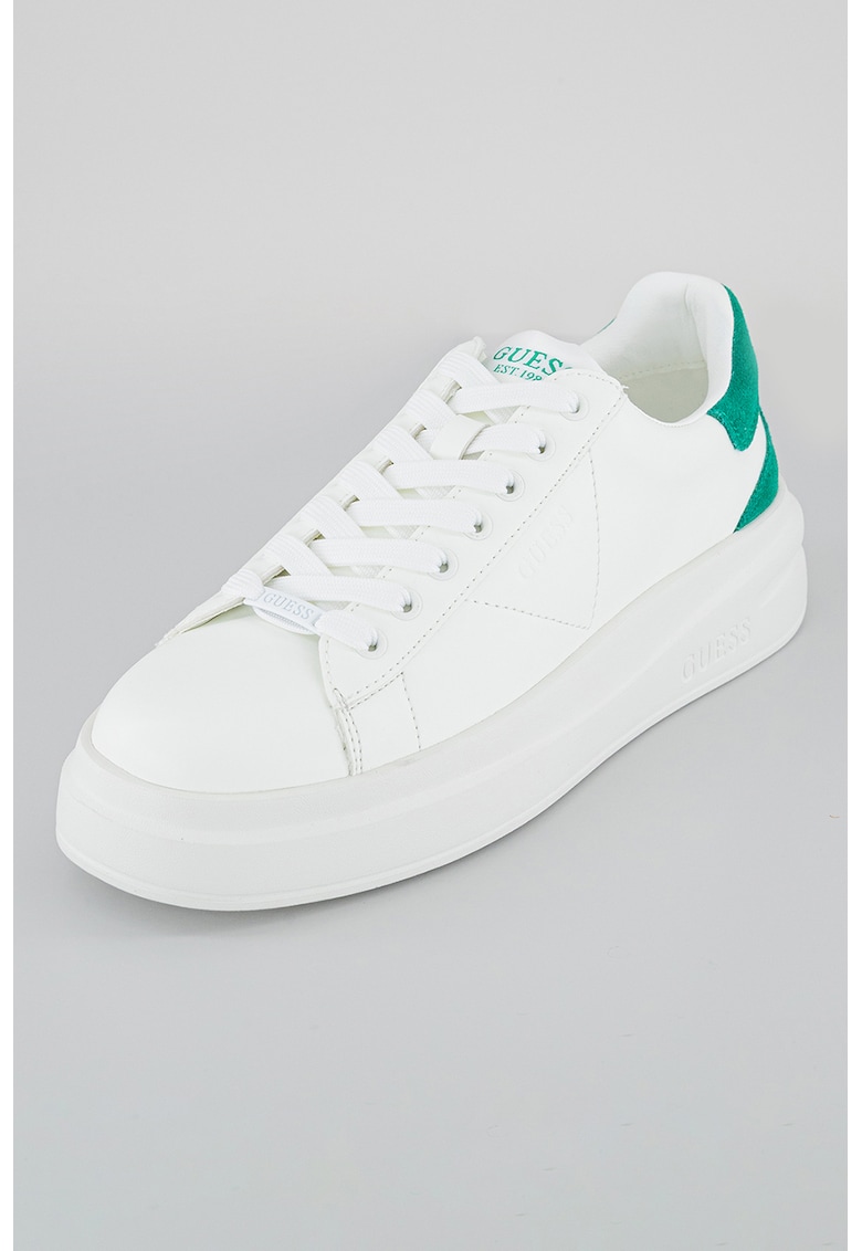 Pantofi sport de piele cu garnituri de piele intoarsa