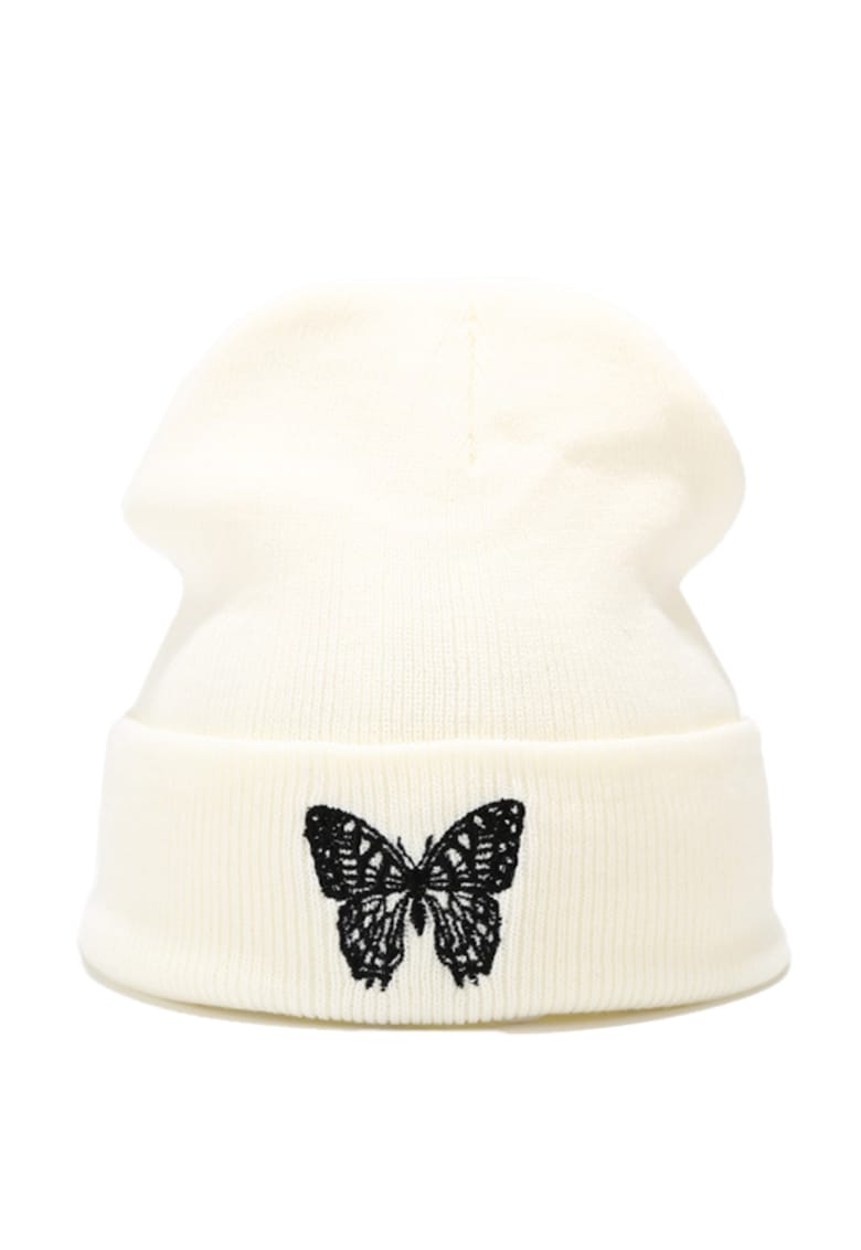 Caciula dama - model minimalist cu fluturas - tematica snow butterfly - marime universala - EFAYN