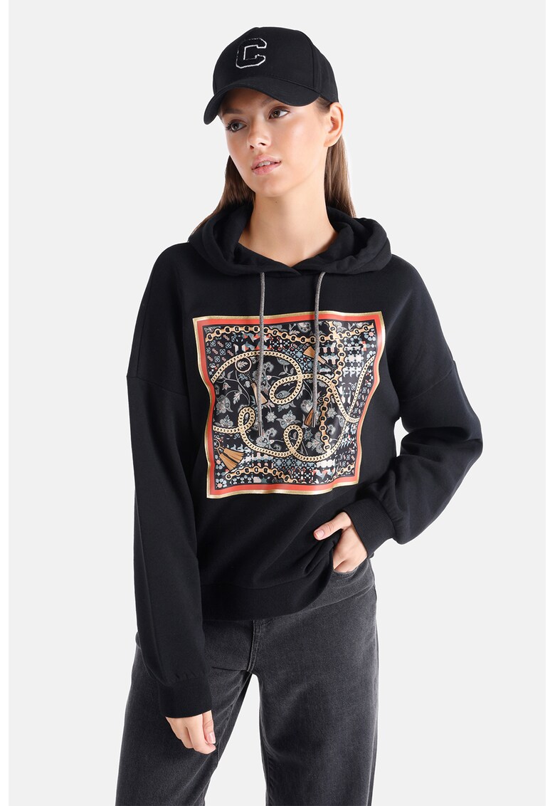 Hanorac cu imprimeu grafic