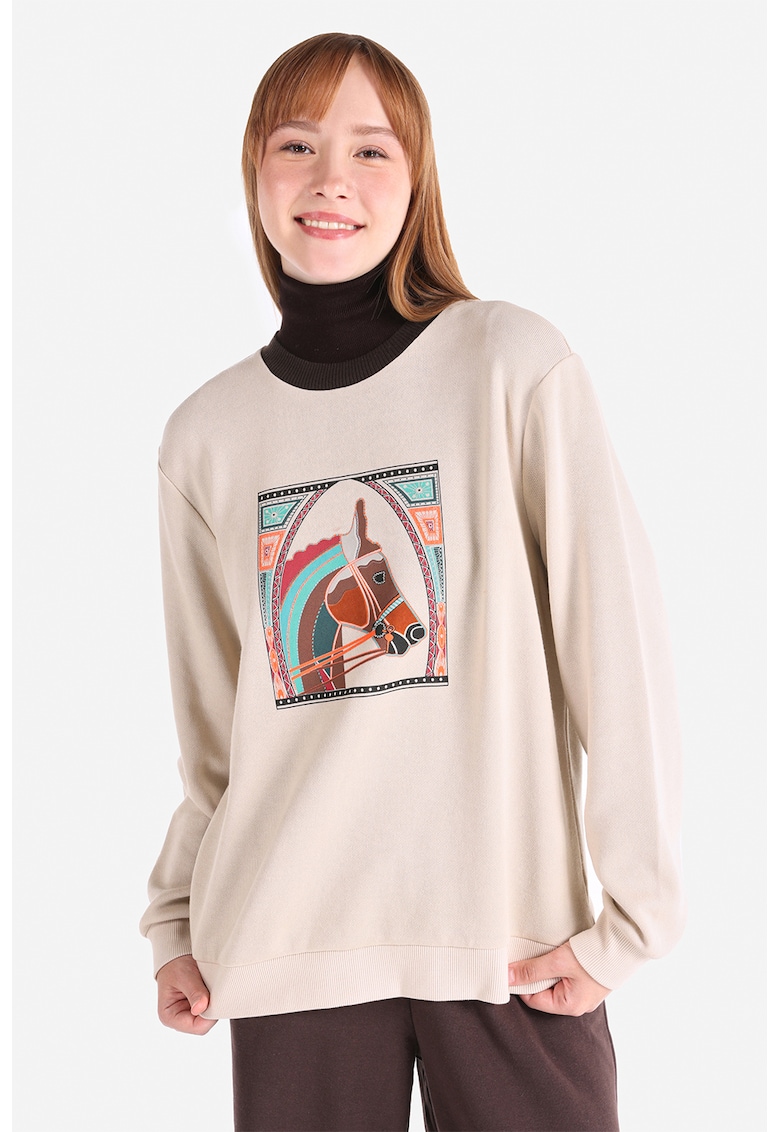 Bluza de trening cu broderie