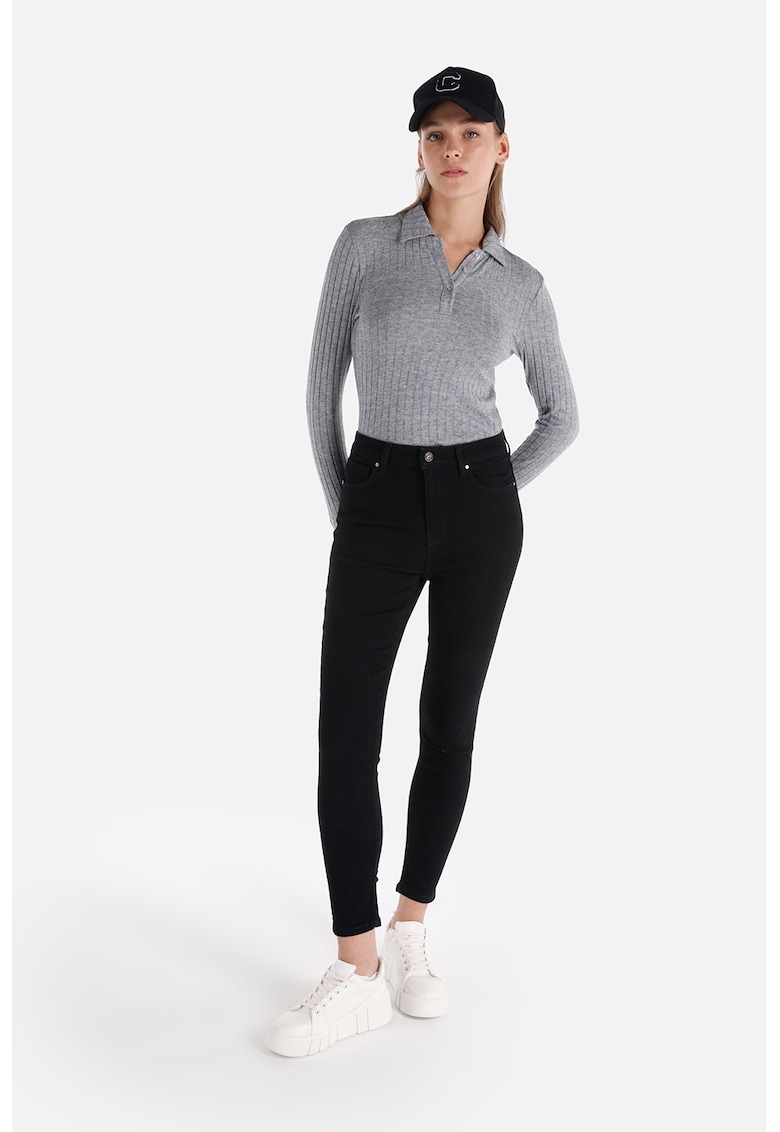 Blugi slim fit Diana - Negru