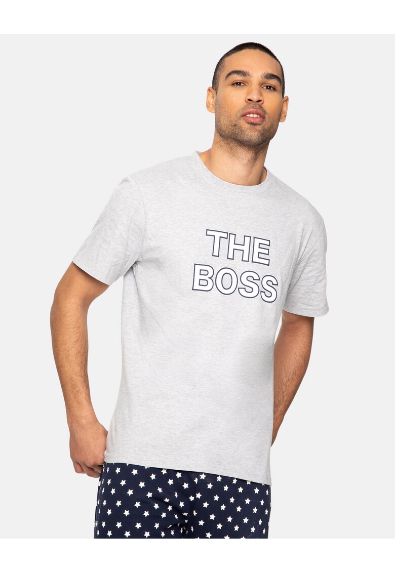 Pijama cu text Boss