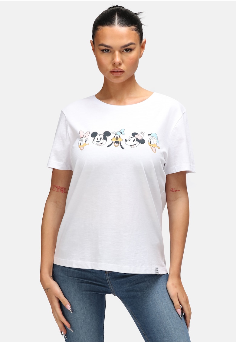 Tricou cu imprimeu Disney si decolteu rotund