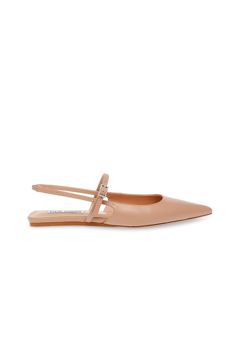 Balerini slingback de piele cu varf ascutit