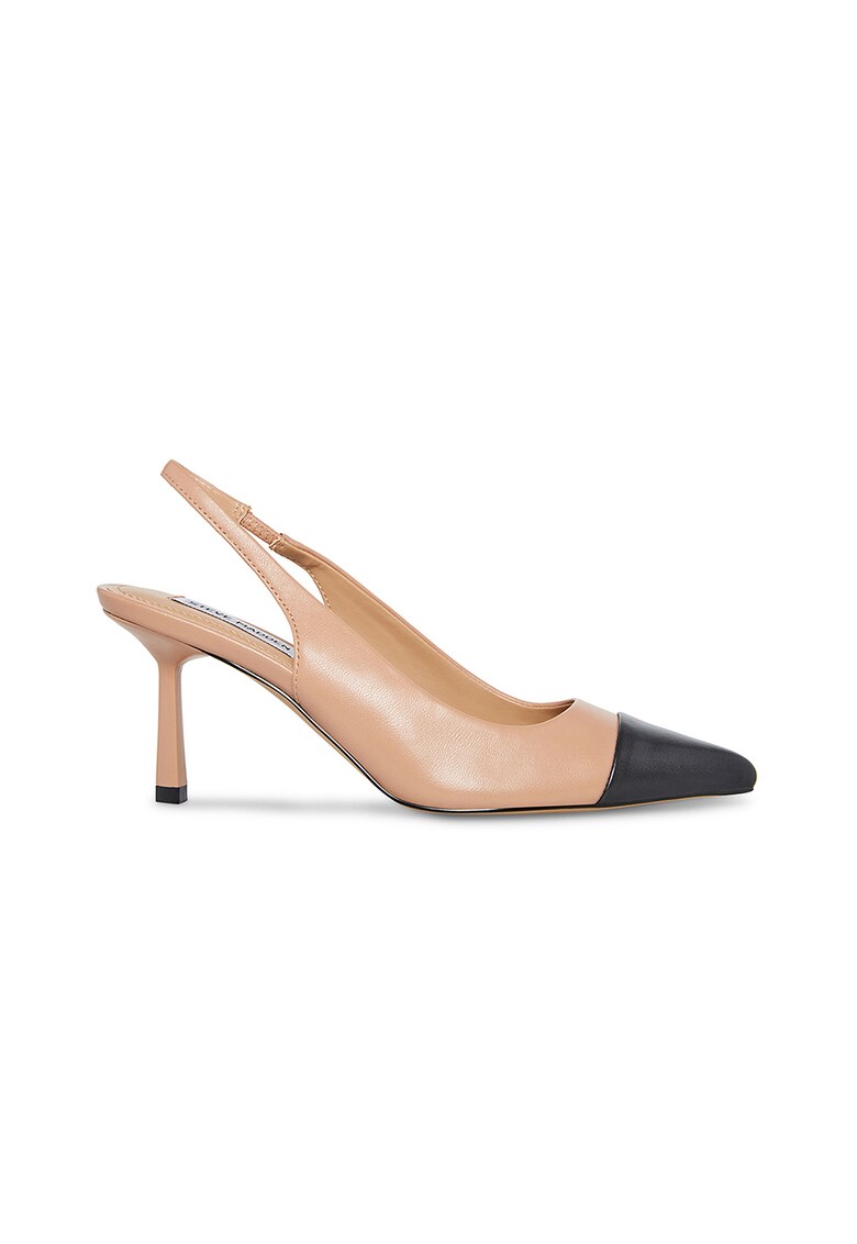 Sandale slingback de piele