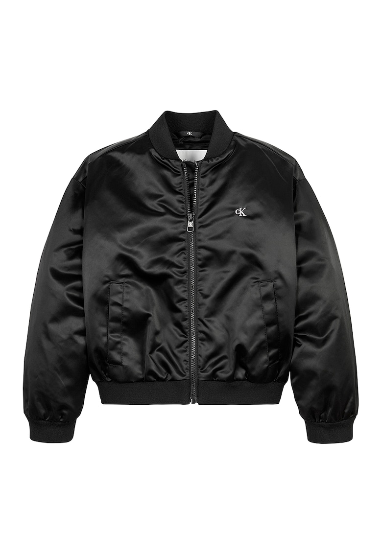 Jacheta bomber de satin