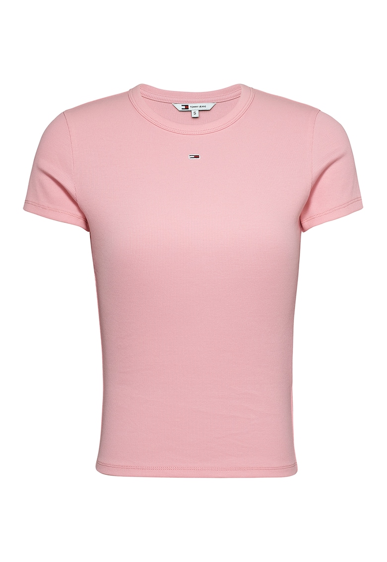 Tricou slim fit din amestec de bumbac organic