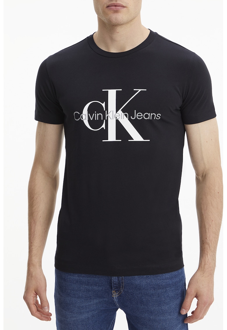 Tricou slim-fit cu imprimeu logo