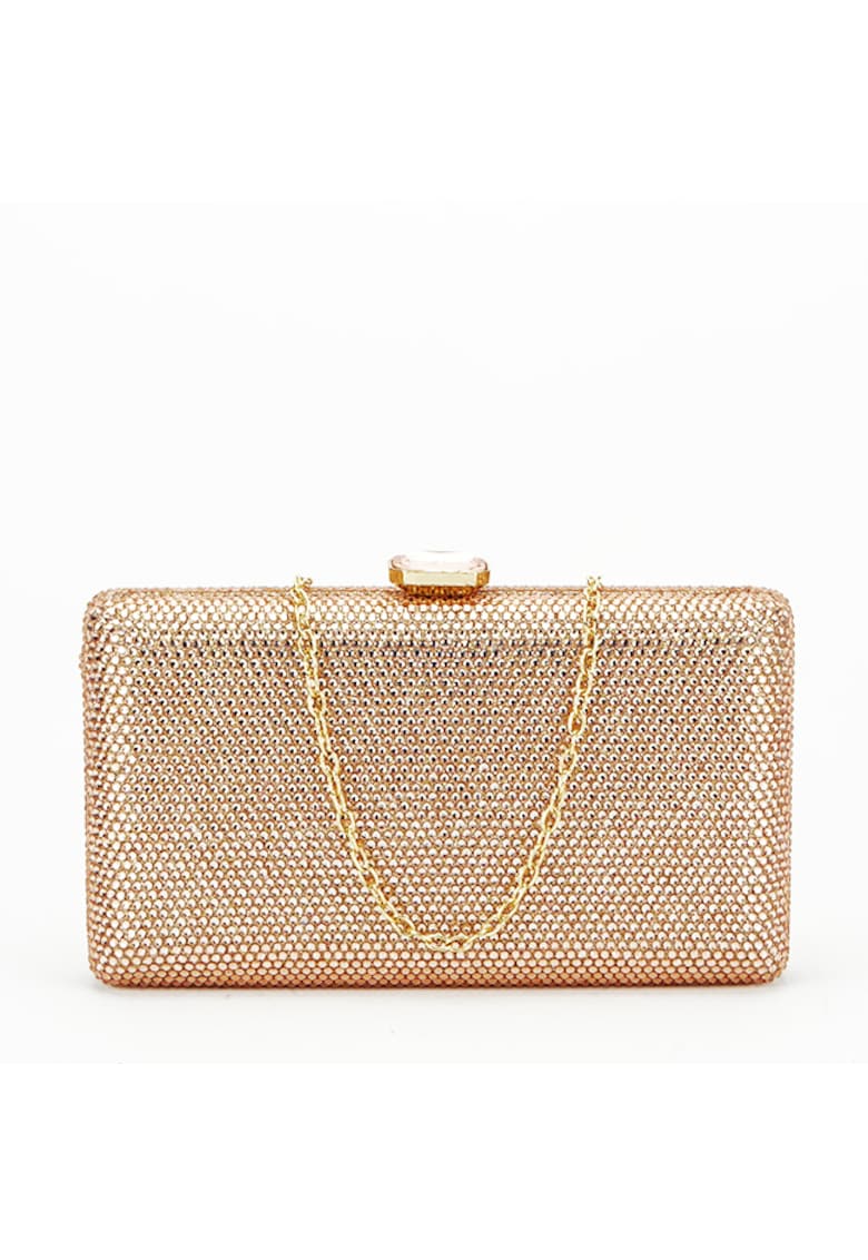 Geanta clutch verde cu pietricele BJH-715 06 15427