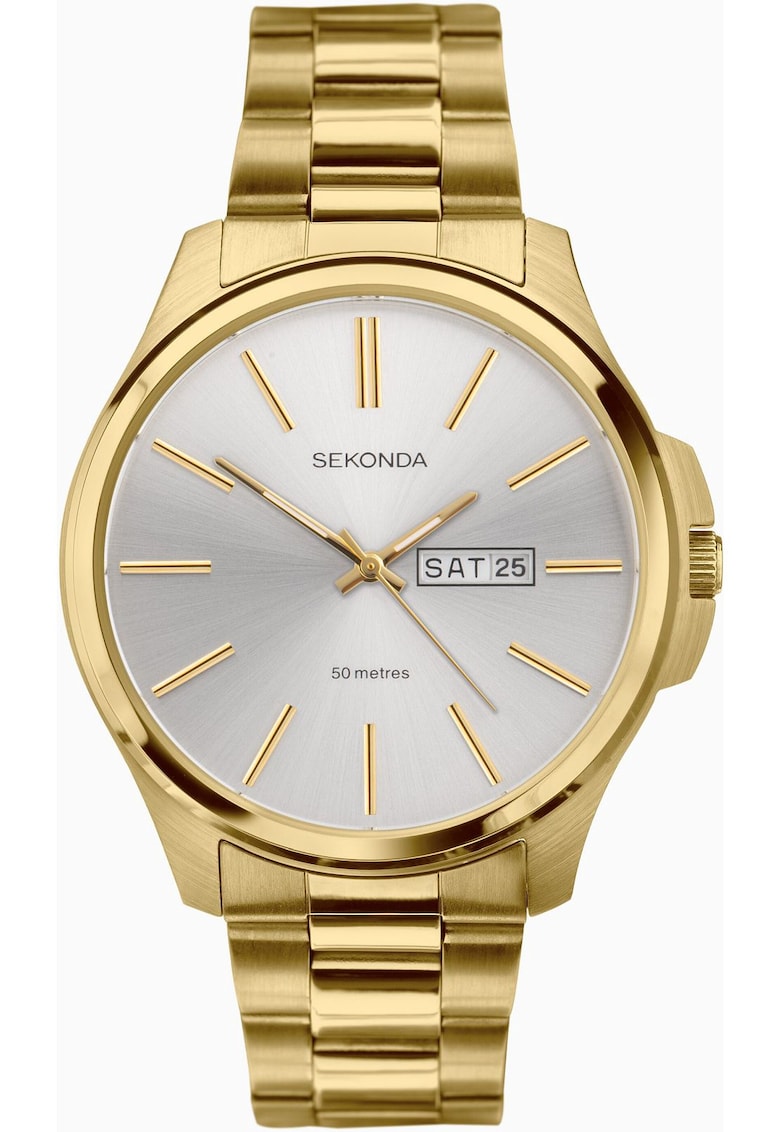 Ceas pentru barbati -  Otel inoxidabil - Auriu