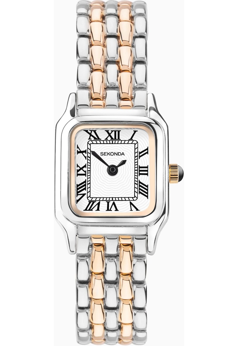 Ceas - mecanism Quartz - argintiu-auriu - pentru femei