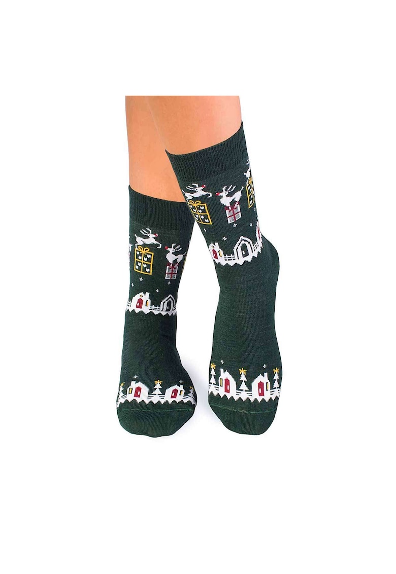 Sosete lana Merino Presents - verde Sosete lana Merino Presents - verde