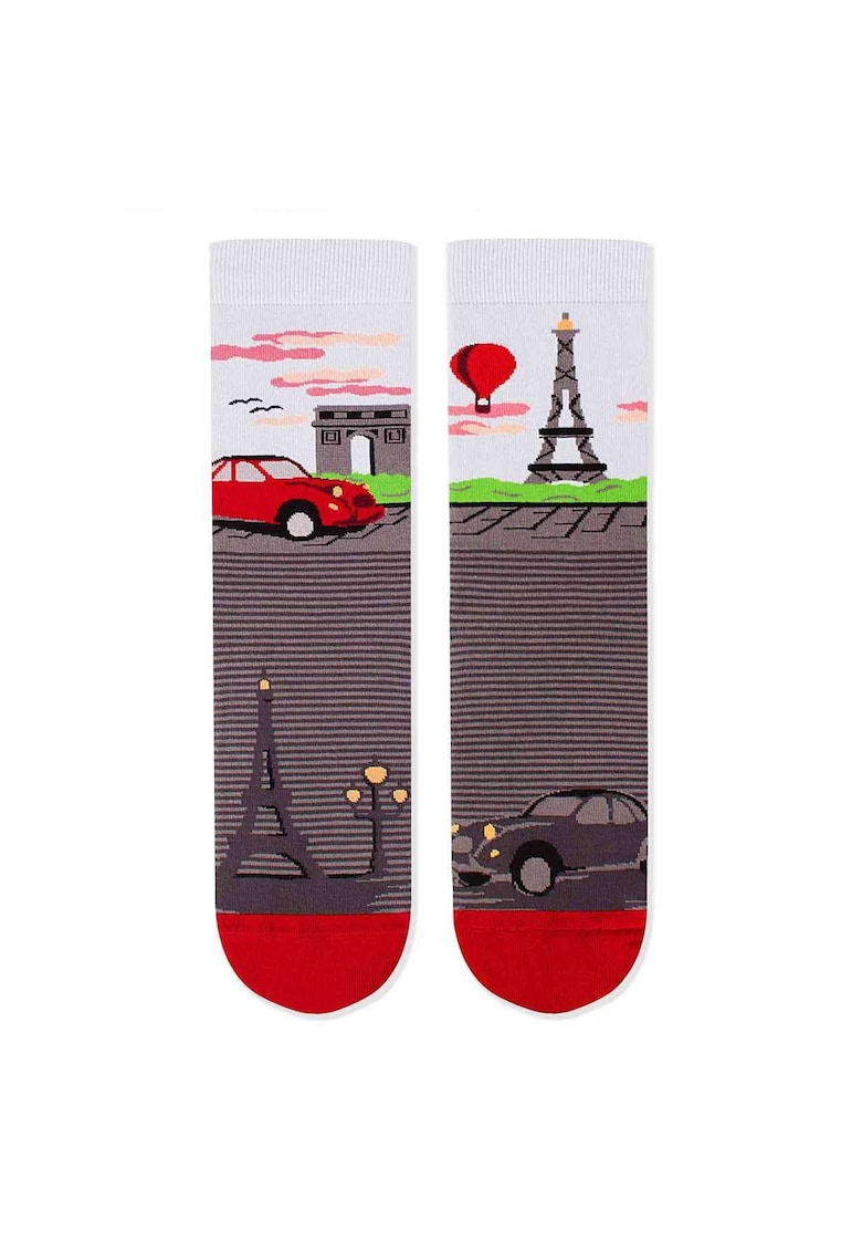 Sosete bumbac Arty Socks Paris Gri Sosete bumbac Arty Socks Paris Gri