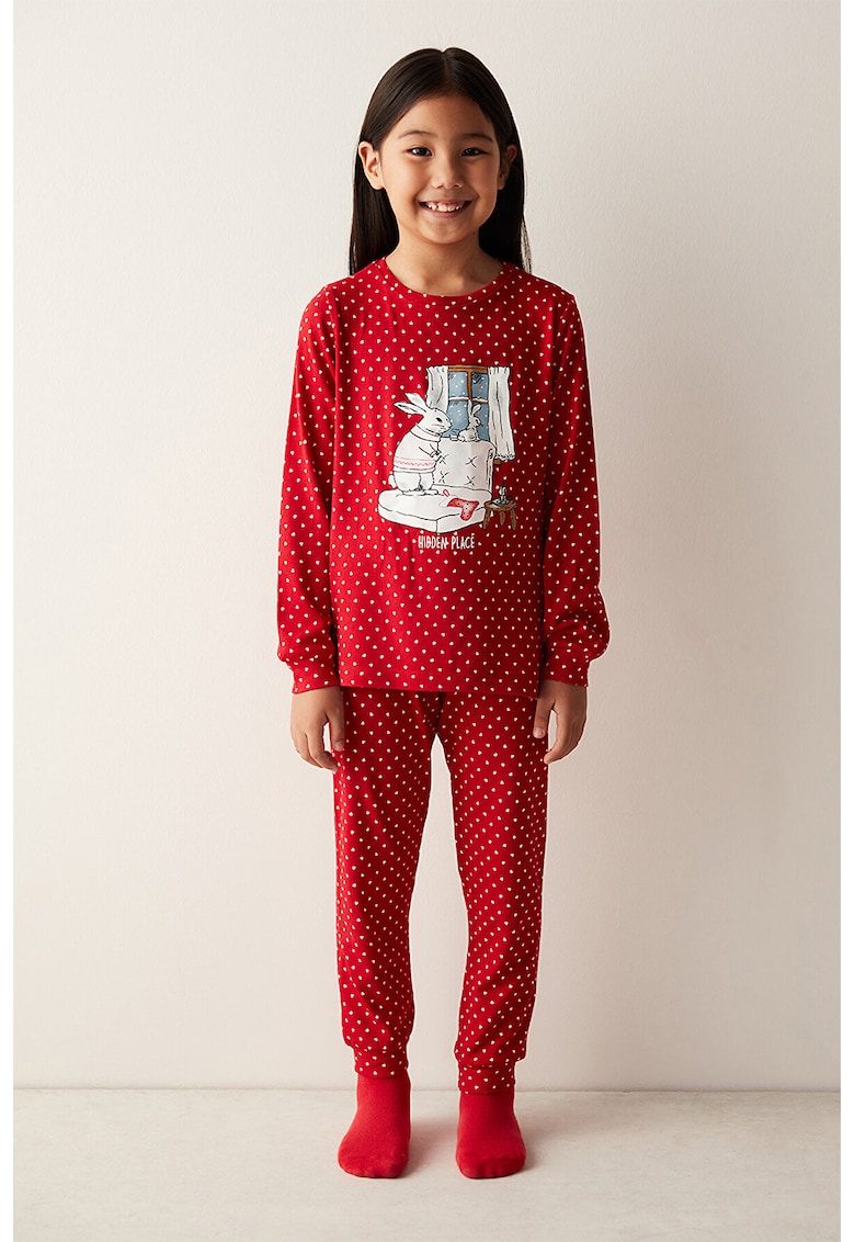 Pijama cu imprimeu
