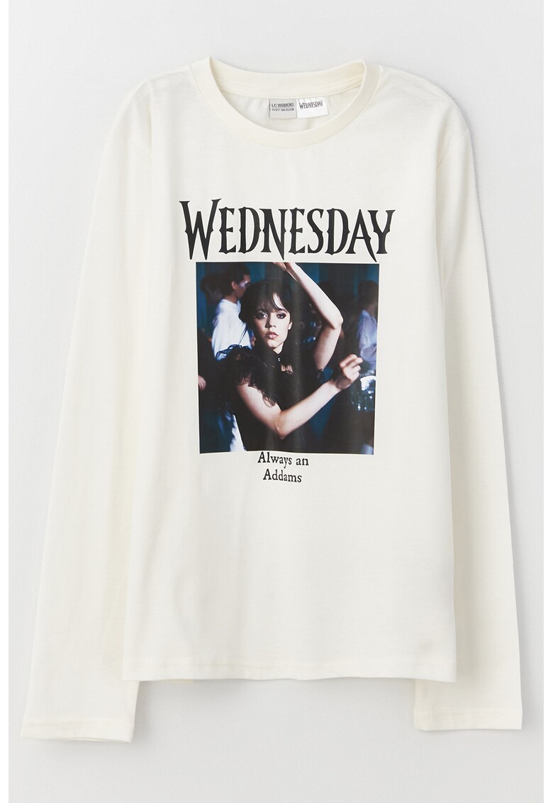 Bluza cu imprimeu tematic Wednesday