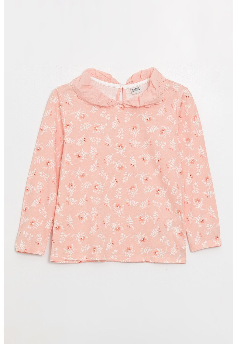 Bluza de bumbac cu guler Peter Pan