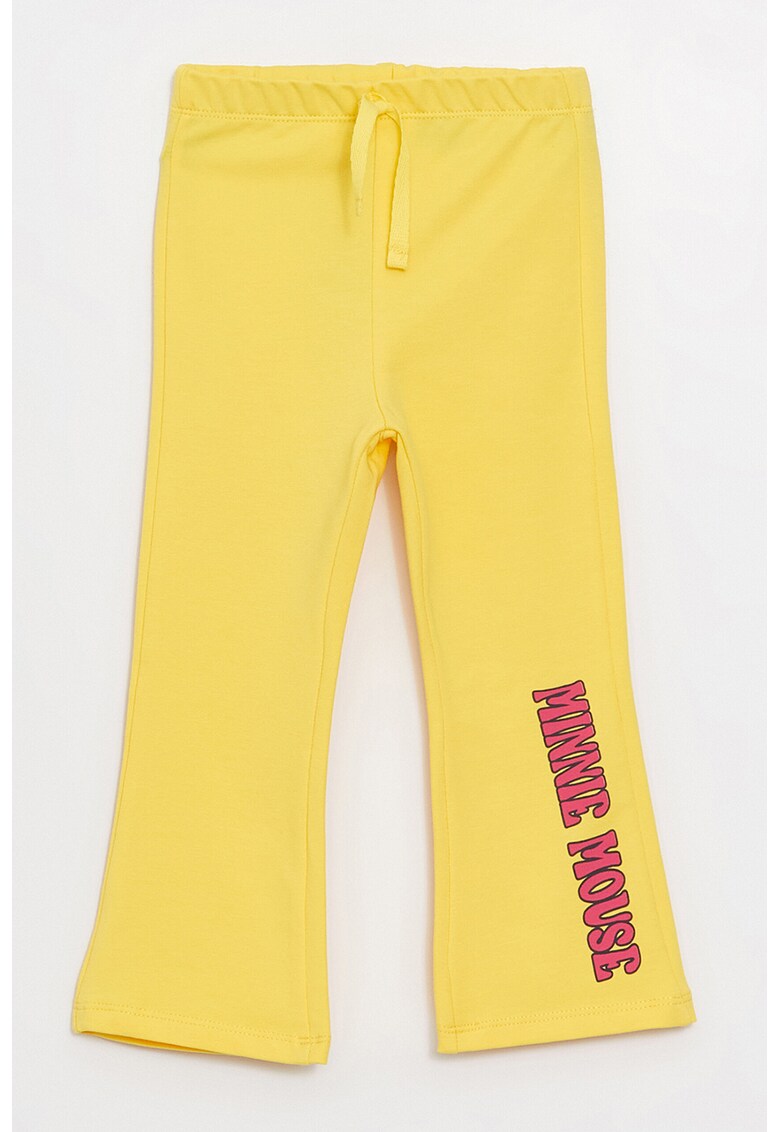 Set de pantaloni cu talie medie si imprimeu grafic - 2 perechi