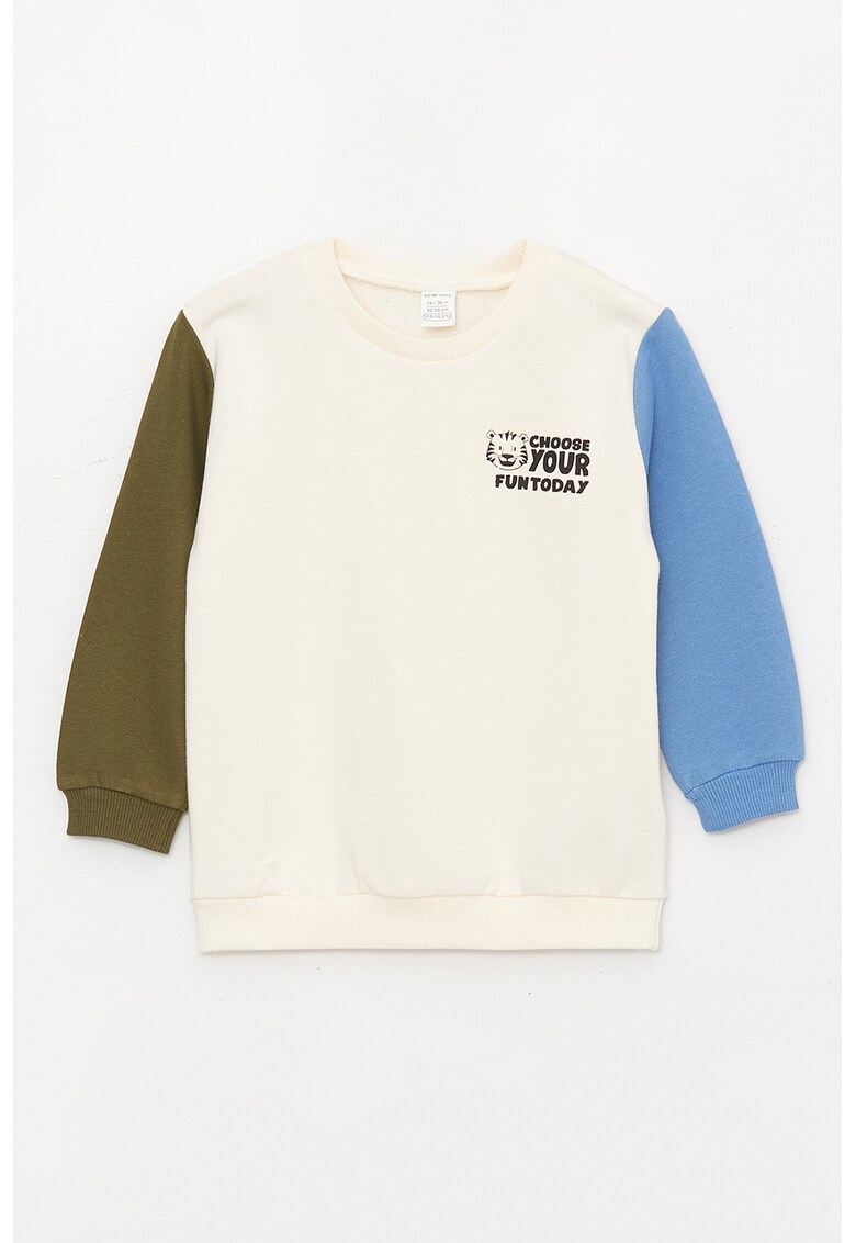 Bluza de trening cu model colorblock