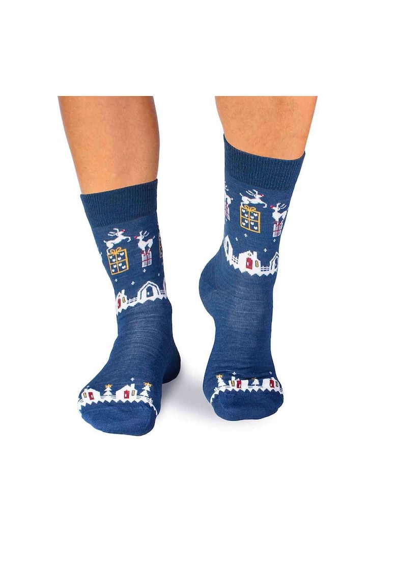 Lana merino albastra Merino Presents sosete