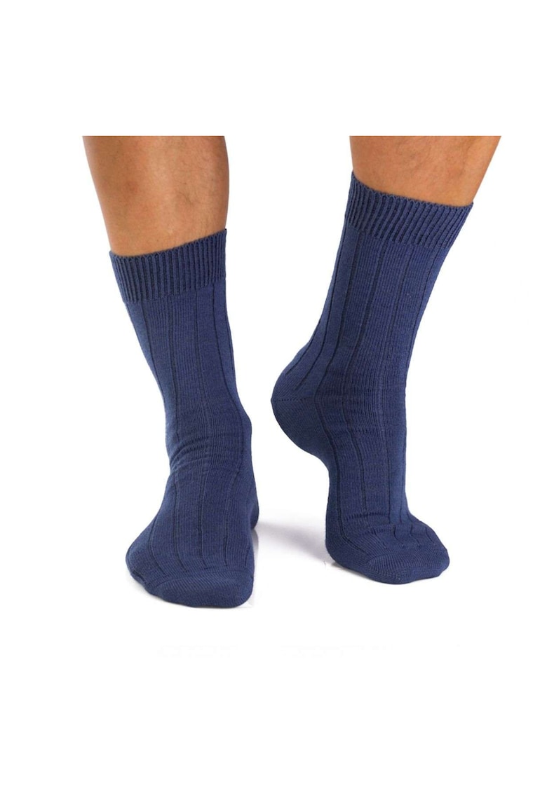 Sosete calduroase din lana merino Warm Jeans - 43-46 EU - Albastru