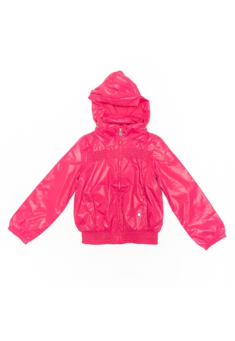 Geaca cu gluga - inchidere fermoar - fucsia - 40444
