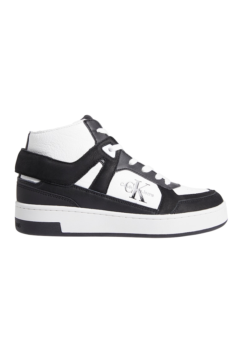 Pantofi sport mid-cut de piele