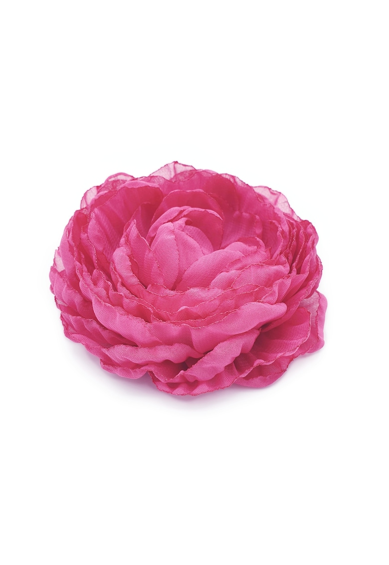 Brosa eleganta bujor - Scarlett - floare mare din voal roz