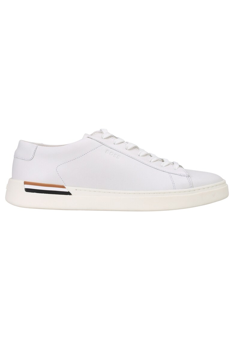 Pantofi sport uni de piele - Alb