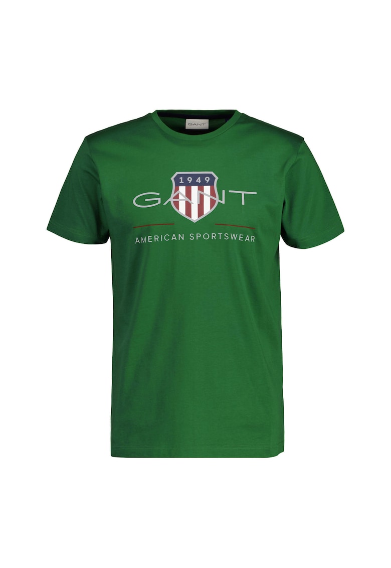 Tricou regular fit cu imprimeu logo Archive Shield - Verde