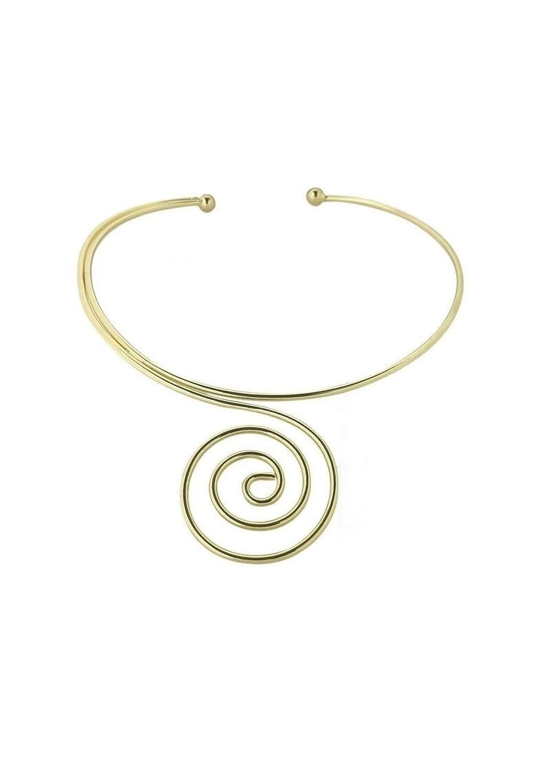 Colier auriu - forma de spirala - Mavis C4