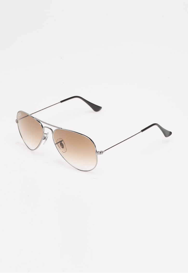 Ochelari de soare argintii Aviator