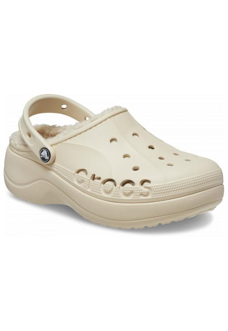 Saboti Izolati Femei - Baya Lined Women Platform Clog - Alb - Alb