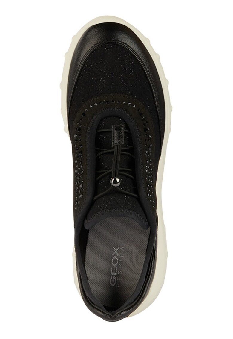 Pantofi sport slip-on cu aplicatii cu strasuri
