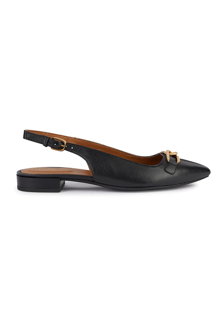 Balerini slingback din piele cu varf ascutit