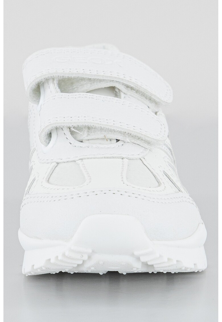 Pantofi sport de piele ecologica si material textil cu velcro