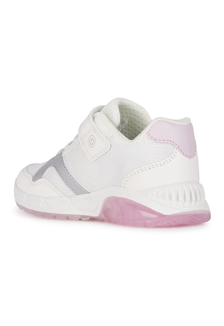 Pantofi sport din piele ecologica si material textil cu inchidere velcro